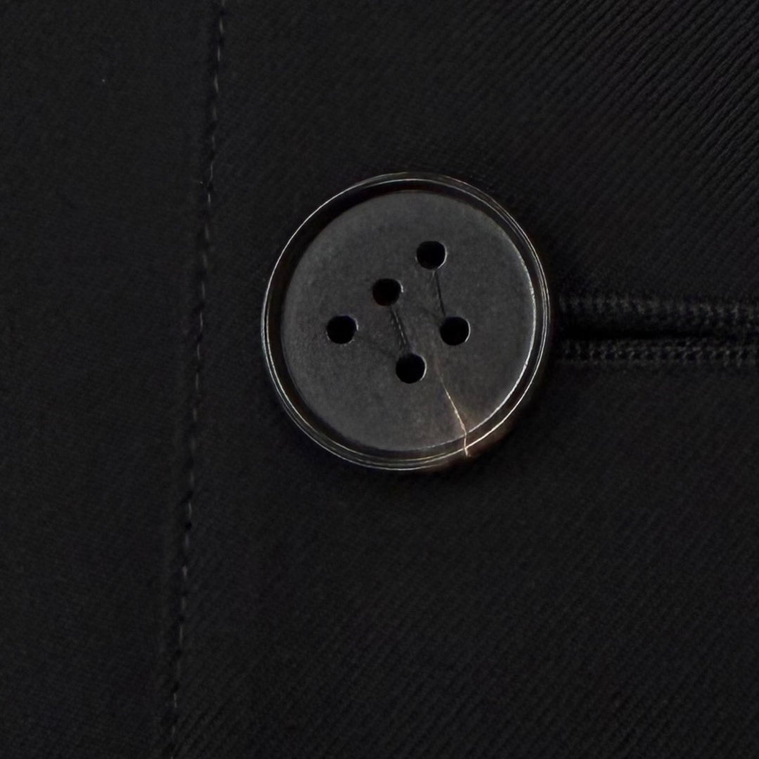 Excellent JIL SANDER coat WARDROBE Wool Gabardine COAT black mens 44 J23AA0102