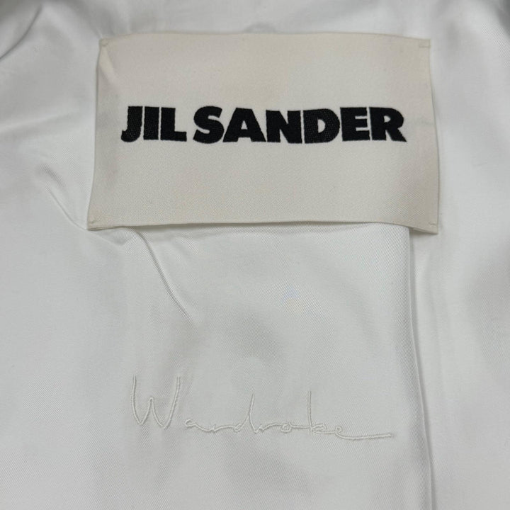 Excellent JIL SANDER coat WARDROBE Wool Gabardine COAT black mens 44 J23AA0102