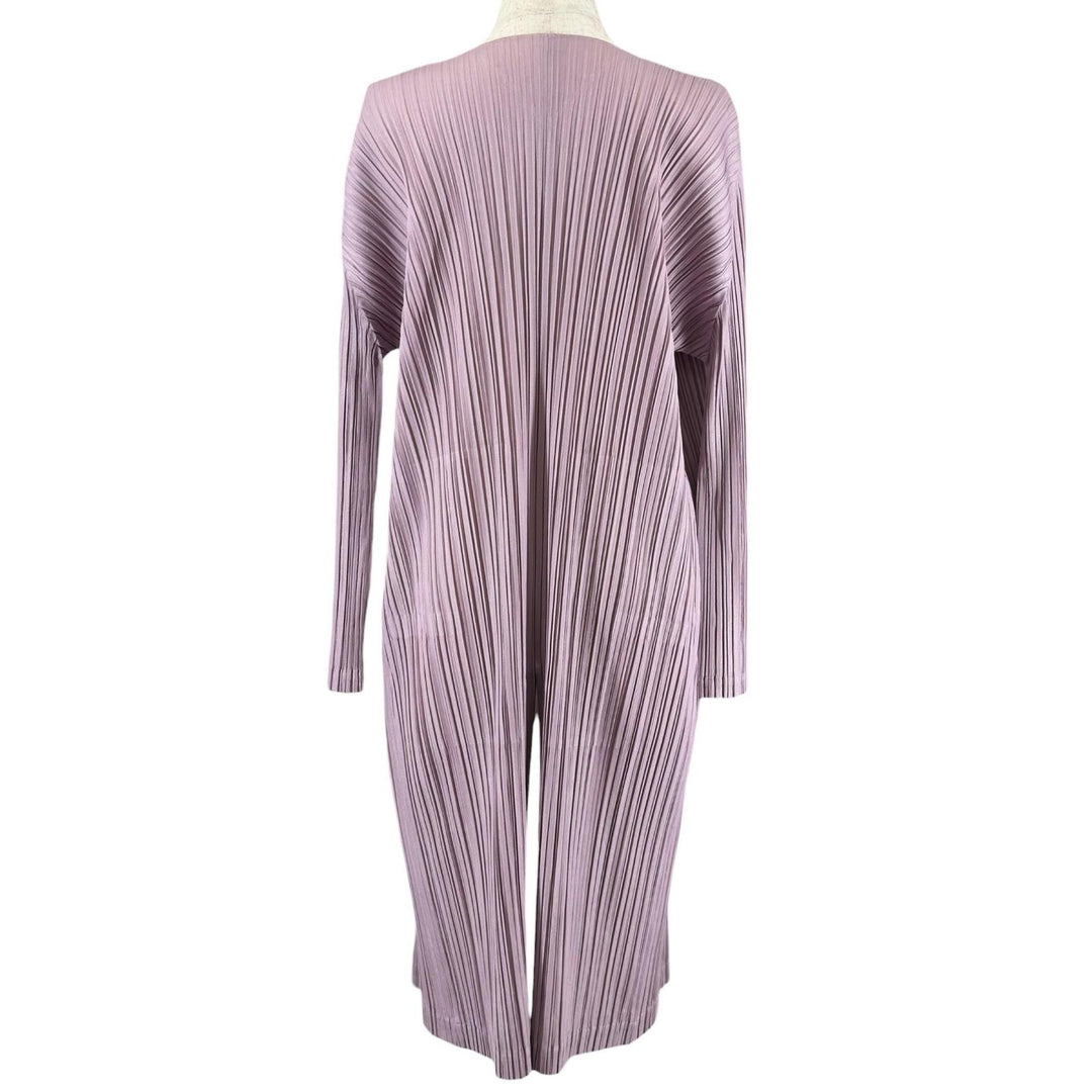 Great PLEATS PLEASE cardigan long Light purple polyester Women 3 PP81-JA563