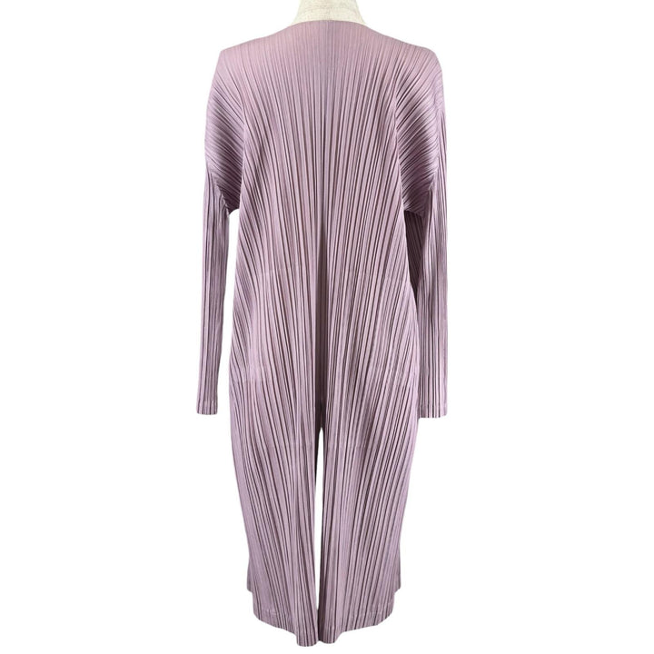 Great PLEATS PLEASE cardigan long Light purple polyester Women 3 PP81-JA563