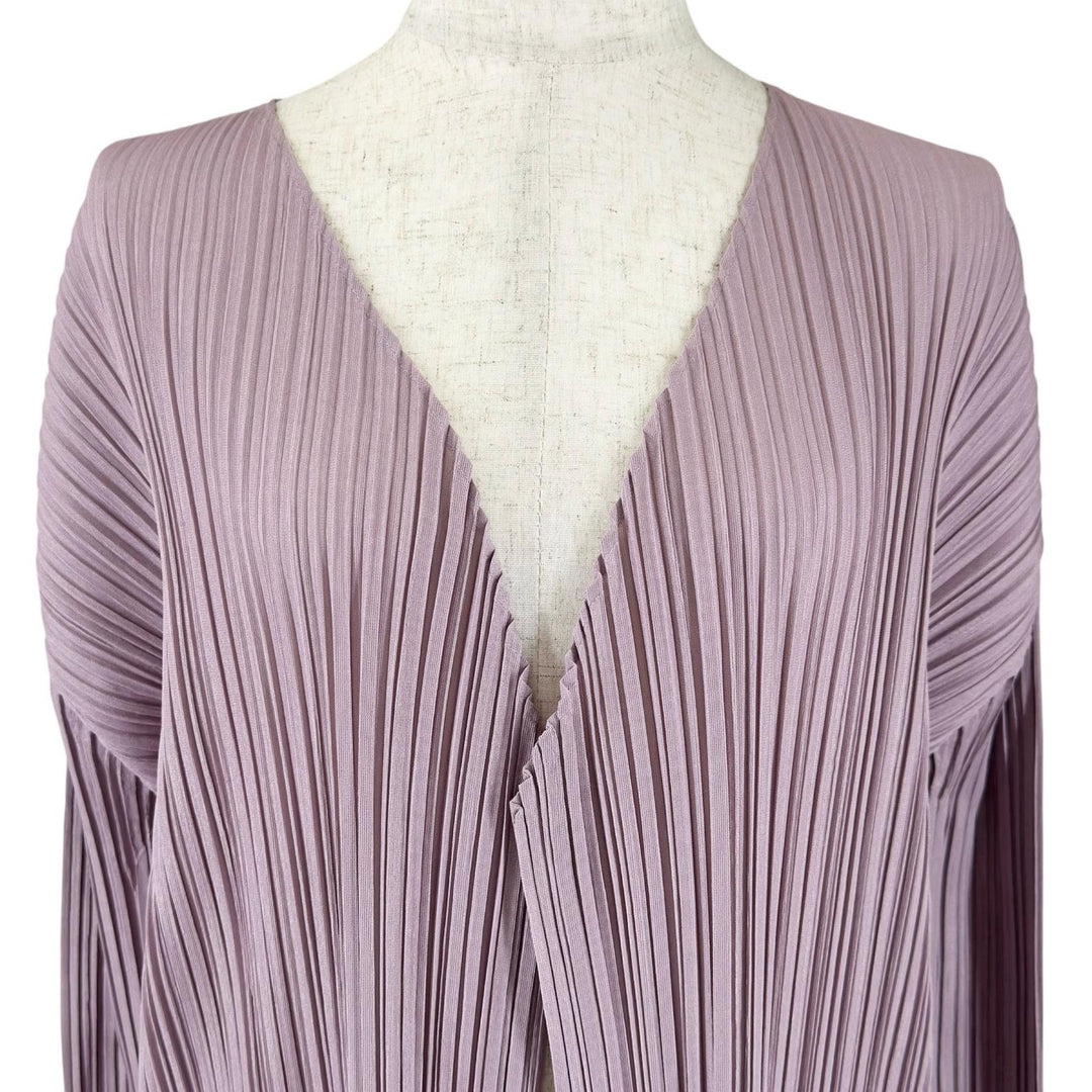 Great PLEATS PLEASE cardigan long Light purple polyester Women 3 PP81-JA563