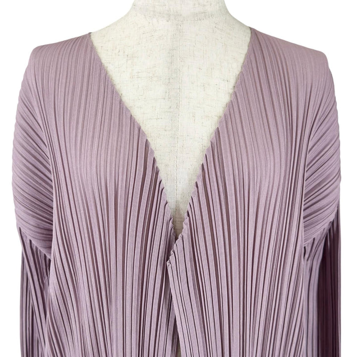 Great PLEATS PLEASE cardigan long Light purple polyester Women 3 PP81-JA563