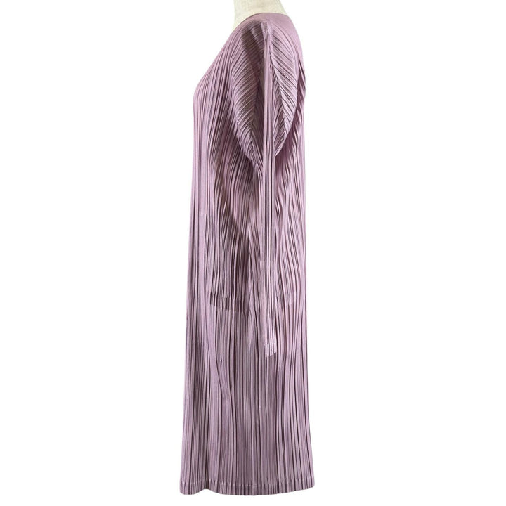 Great PLEATS PLEASE cardigan long Light purple polyester Women 3 PP81-JA563