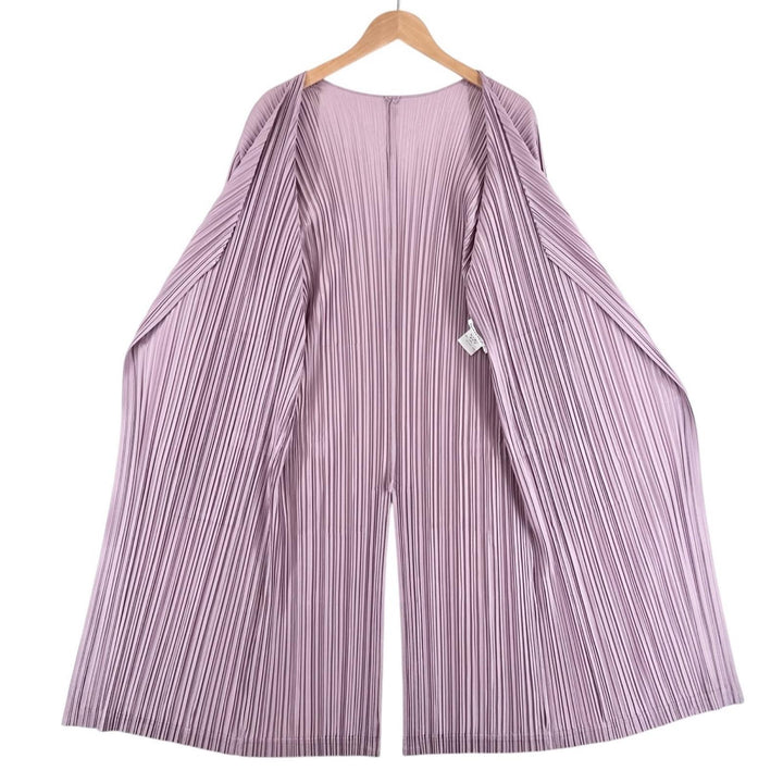 Great PLEATS PLEASE cardigan long Light purple polyester Women 3 PP81-JA563