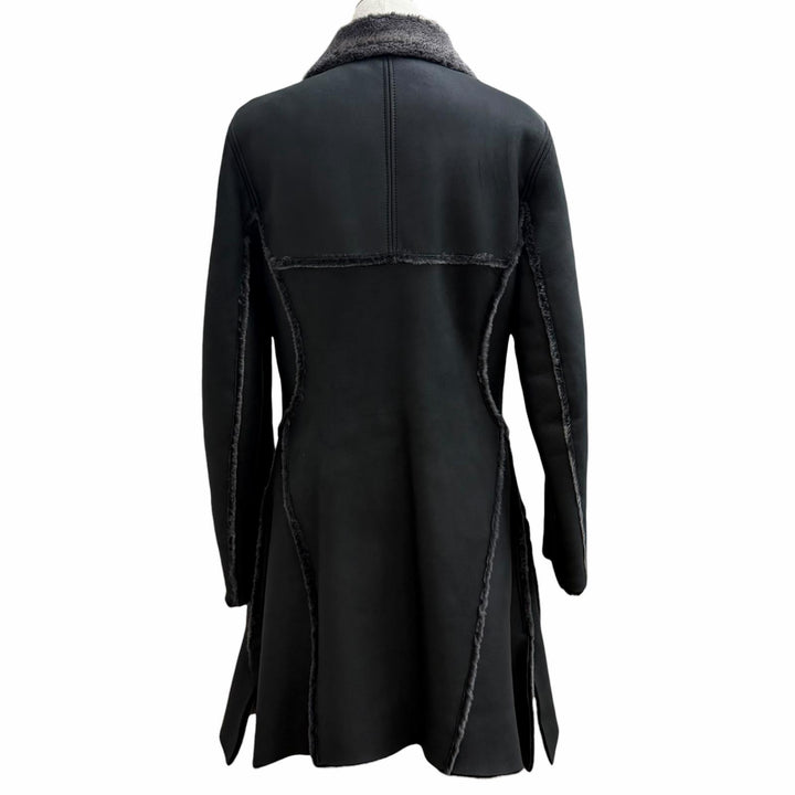 Great ISSEY MIYAKE Mouton coat Hem design, long length Sheep leather 2 IM43LA506