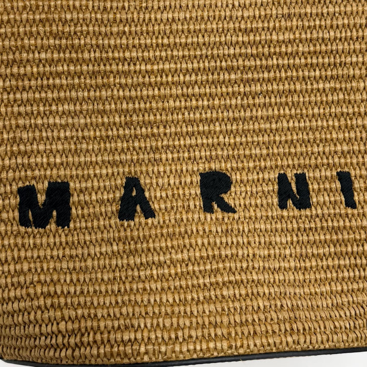 Pristine MARNI Handbag TROPICALIA BAG SMALL Brown leather Women BMMP0068Q0