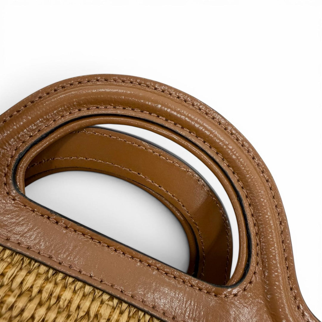 Pristine MARNI Handbag TROPICALIA BAG SMALL Brown leather Women BMMP0068Q0