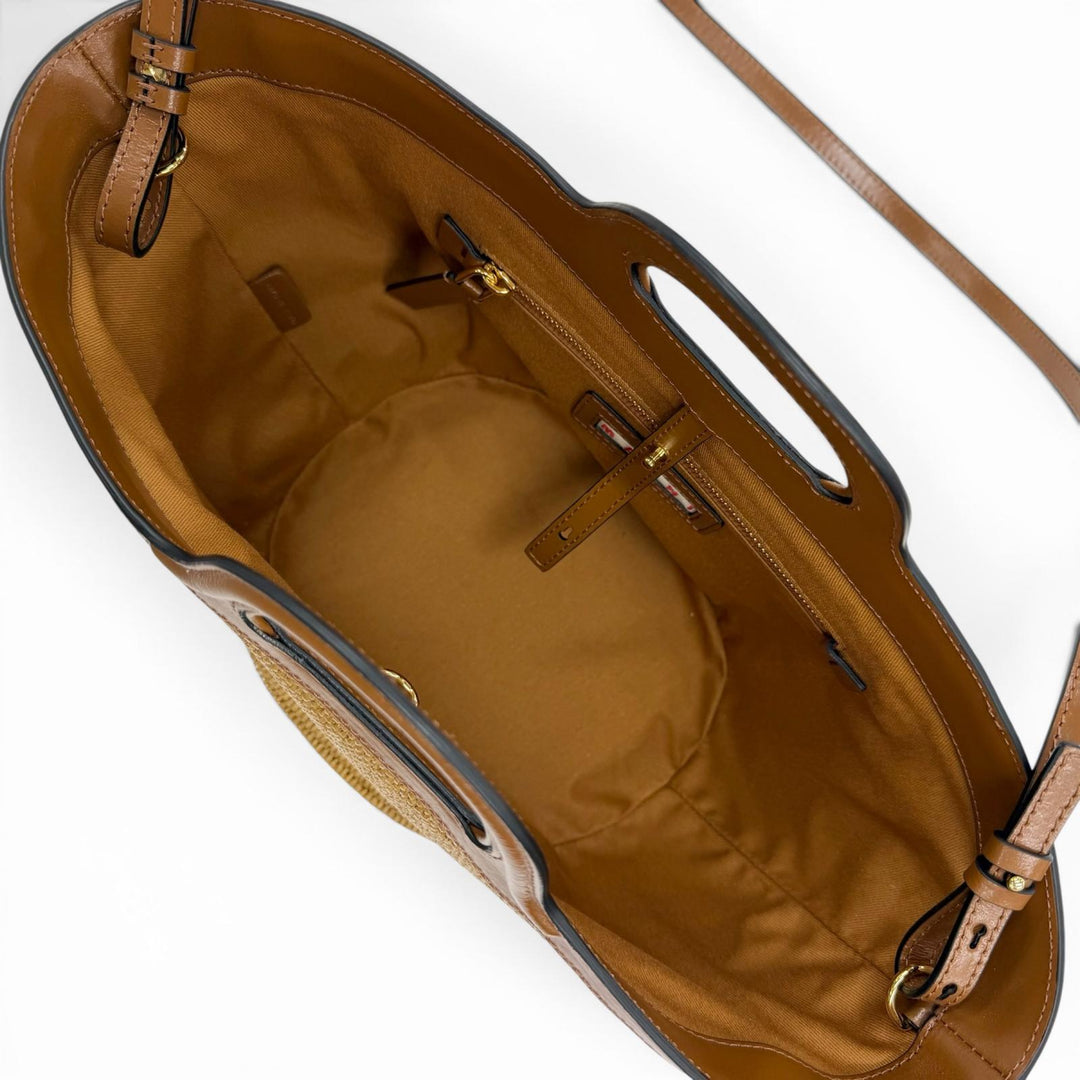 Pristine MARNI Handbag TROPICALIA BAG SMALL Brown leather Women BMMP0068Q0
