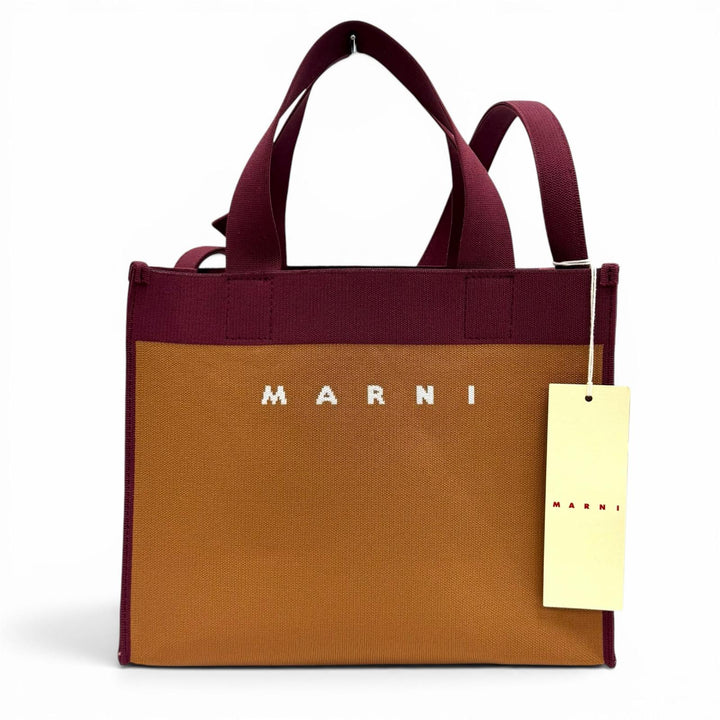 Pristine MARNI Tote Bag Logo Jacquard 2-Way Shoulder Bag polyester SHMP0083A0