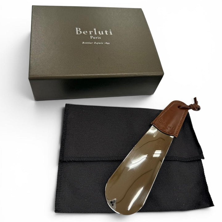 Great Berluti Other accessories Logo-engraved leather shoehorn leather mens