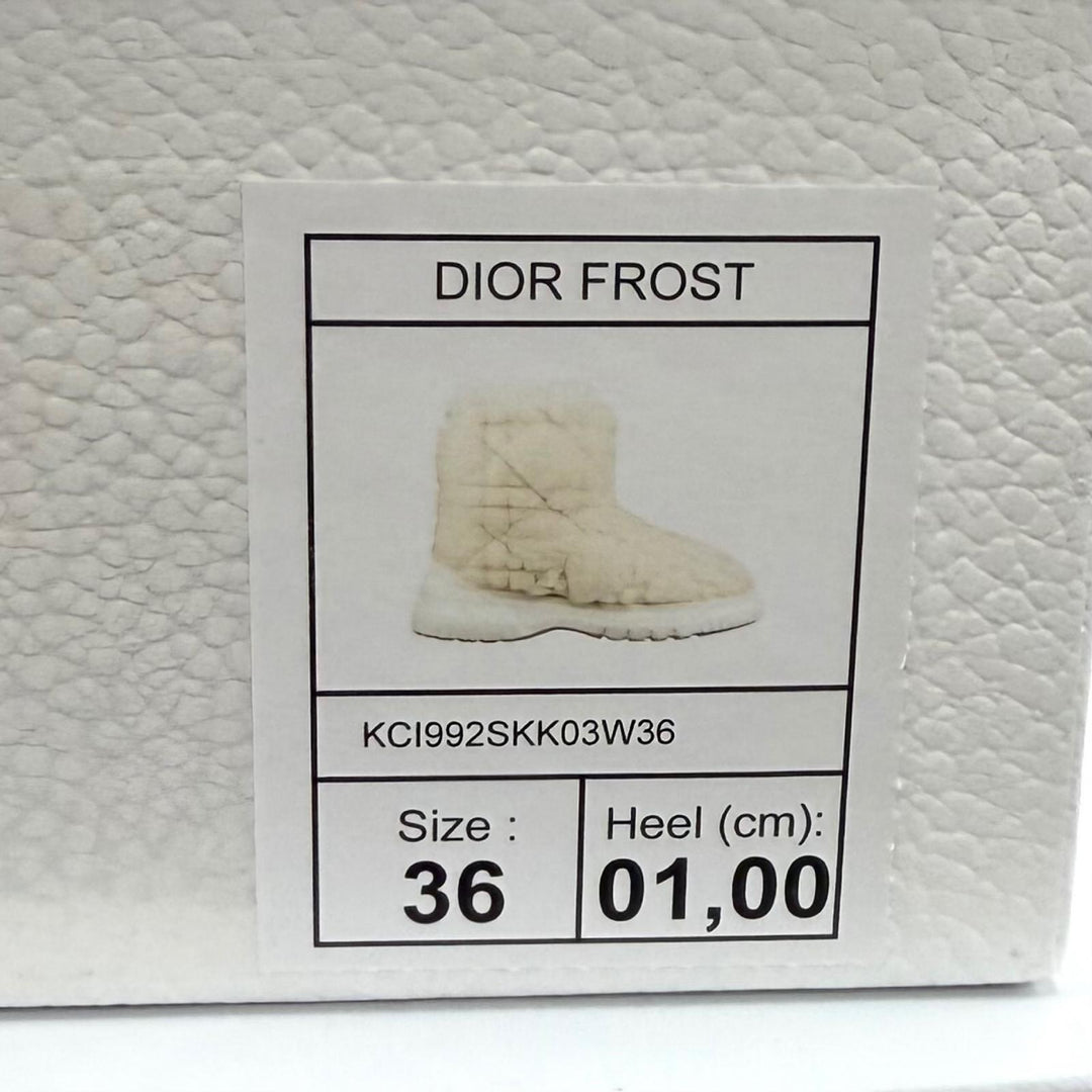 Very Good Christian Dior short boots DIOR FROST off white Mouton 36 KCI992SKK
