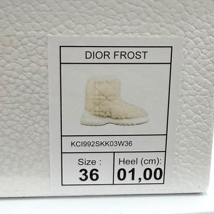 Very Good Christian Dior short boots DIOR FROST off white Mouton 36 KCI992SKK