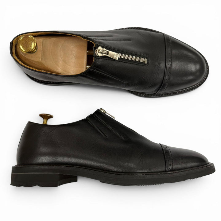Great Hender Scheme Leather shoes tq-s-ffa black leather mens 6