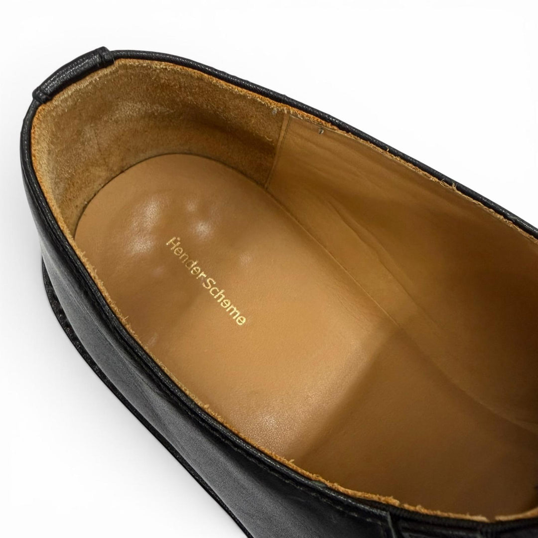 Great Hender Scheme Leather shoes tq-s-ffa black leather mens 6