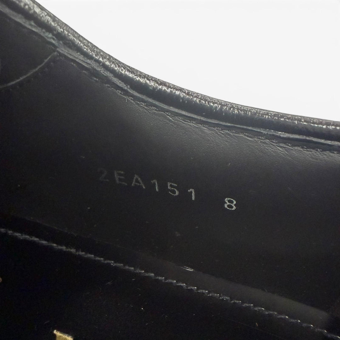 Pristine PRADA Leather shoes black leather mens 8 2EA151
