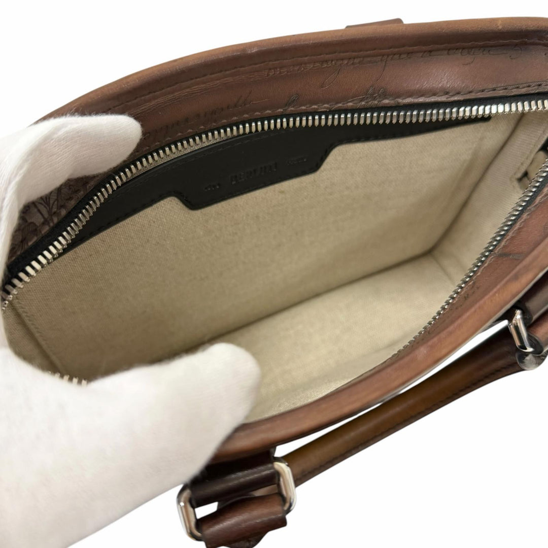 Excellent BERLUTI Shoulder Bag Un Jour Gulliver Messenger Calligraphy
