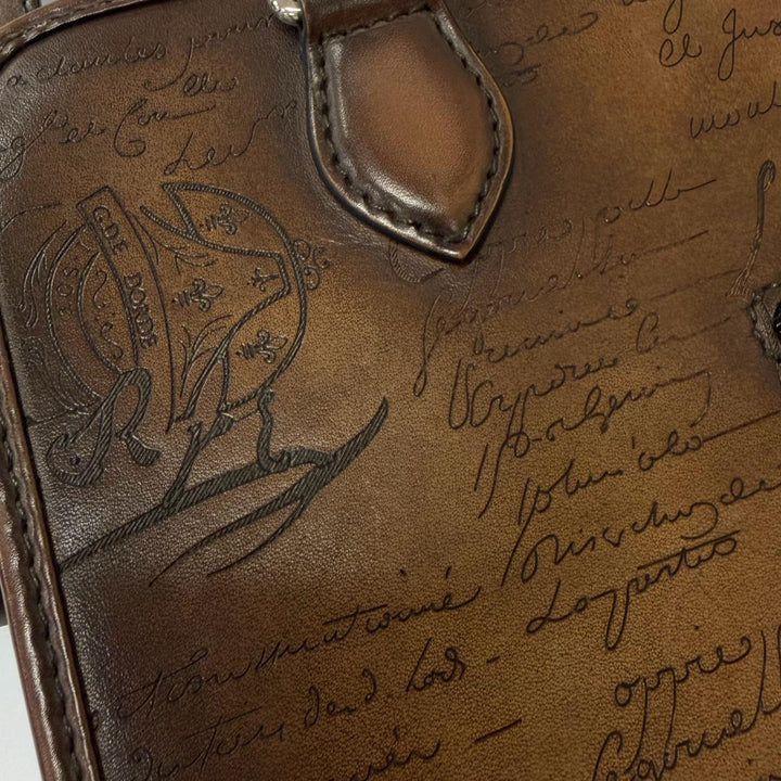 Excellent BERLUTI Shoulder Bag Un Jour Gulliver Messenger Calligraphy