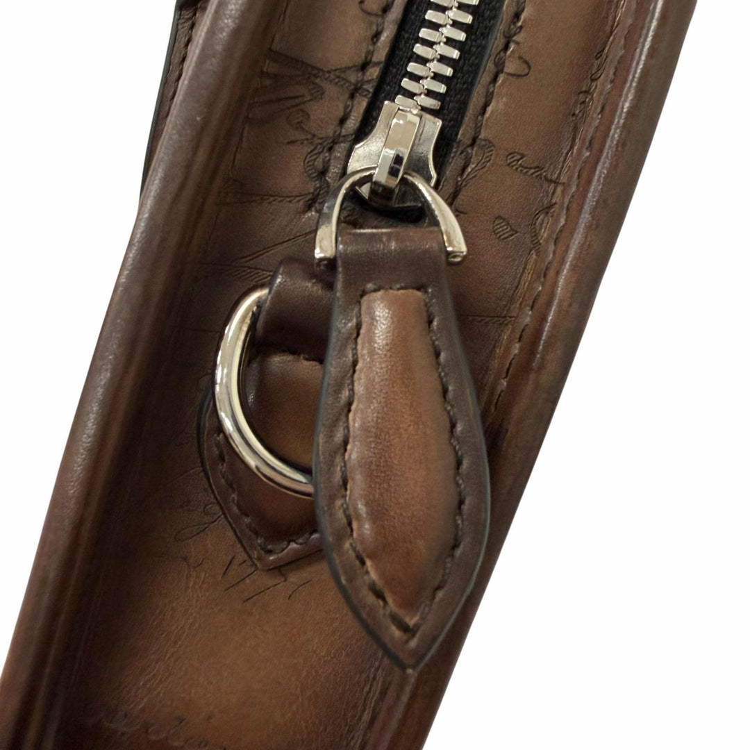 Excellent BERLUTI Shoulder Bag Un Jour Gulliver Messenger Calligraphy