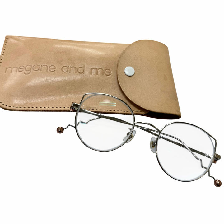 Great megane and me Glasses NORAH Silver titanium mens ME014