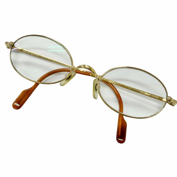 Very Good Cartier Glasses Trinity Oval gold mens