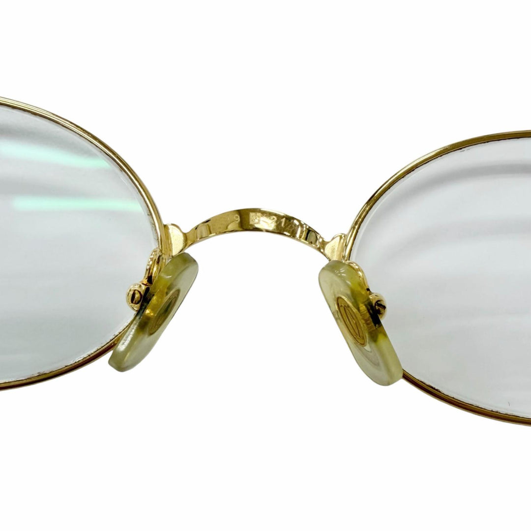 Very Good Cartier Glasses Trinity Oval gold mens