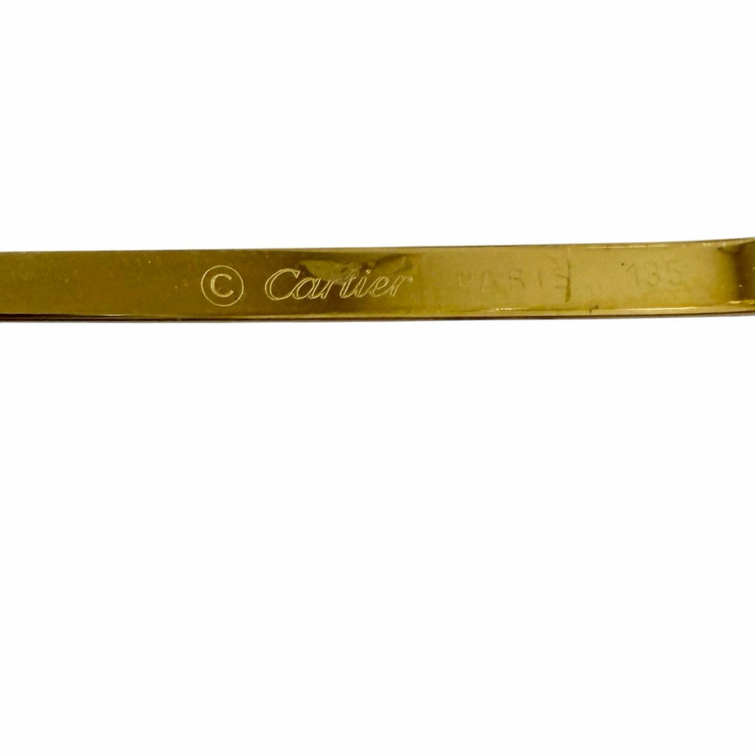 Very Good Cartier Glasses Trinity Oval gold mens