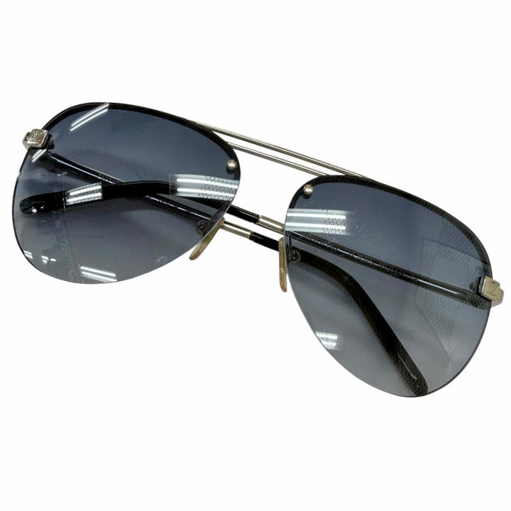 Very Good LOUIS VUITTON sunglasses clock wise Damier Teardrop