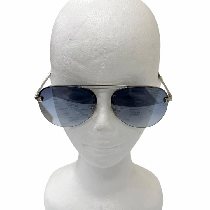 Very Good LOUIS VUITTON sunglasses clock wise Damier Teardrop