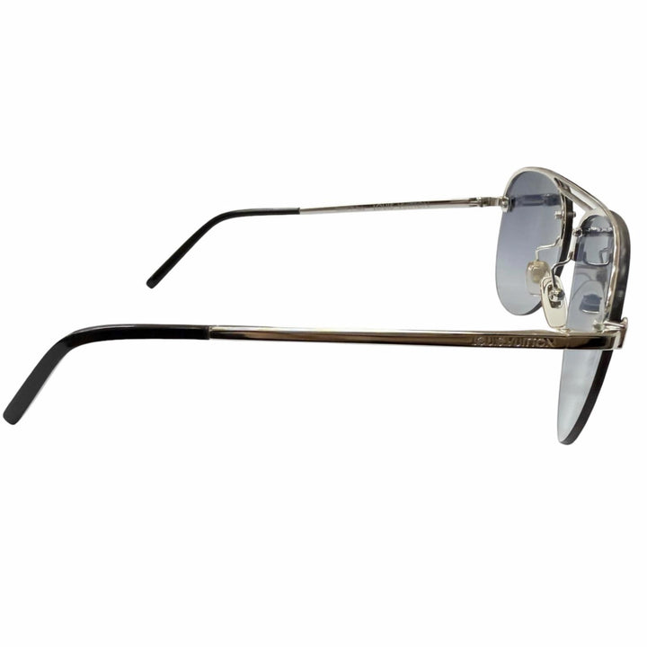 Very Good LOUIS VUITTON sunglasses clock wise Damier Teardrop