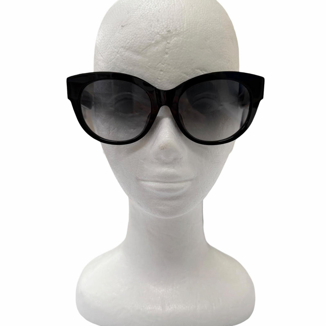 Excellent LOUIS VUITTON LV GO-14 Round Sunglasses black Women Z2378E