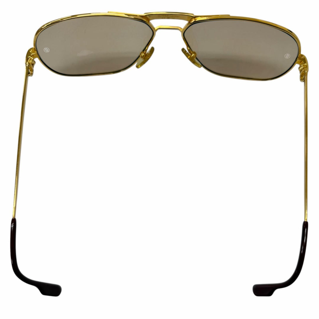 Excellent Cartier sunglasses Trinity Two Bridges gold mens