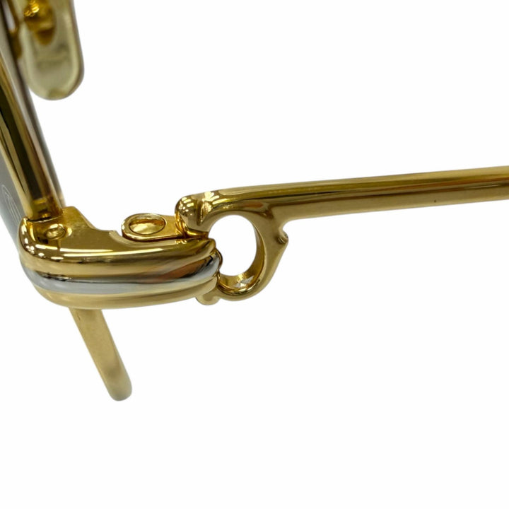 Excellent Cartier sunglasses Trinity Two Bridges gold mens