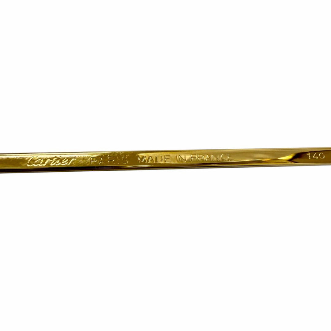 Excellent Cartier sunglasses Trinity Two Bridges gold mens