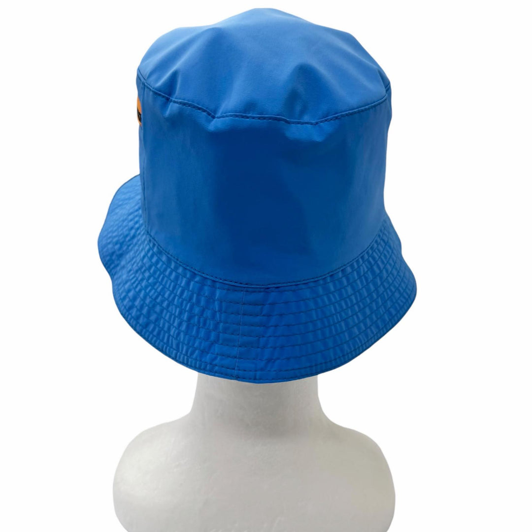 Pristine HERMES hat MAGIC TOILOVENT H Logo Zip Bucket Hat blue polyamide mens