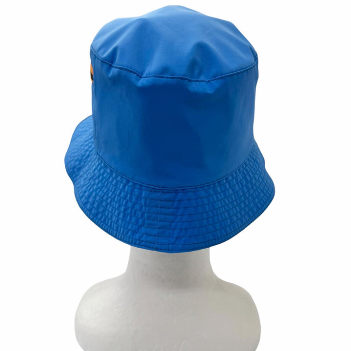 Pristine HERMES hat MAGIC TOILOVENT H Logo Zip Bucket Hat blue polyamide mens