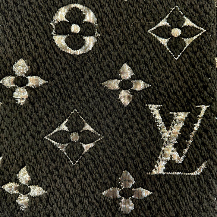 Great LOUIS VUITTON Scarf Escalp Logomania Shine With fringe wool Women M75833