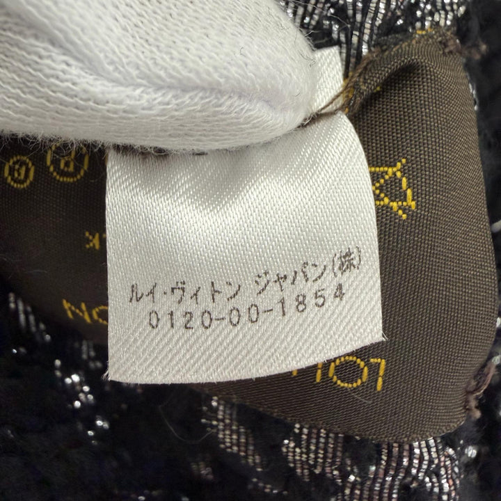 Great LOUIS VUITTON Scarf Escalp Logomania Shine With fringe wool Women M75833