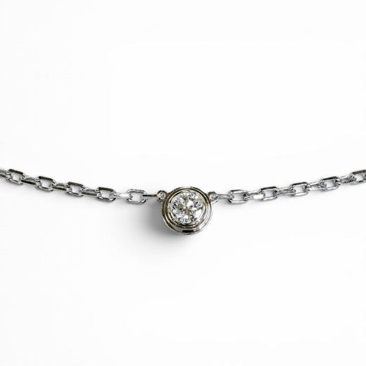 Great Cartier Necklace Damour Small SM White gold 750 Women B7215900