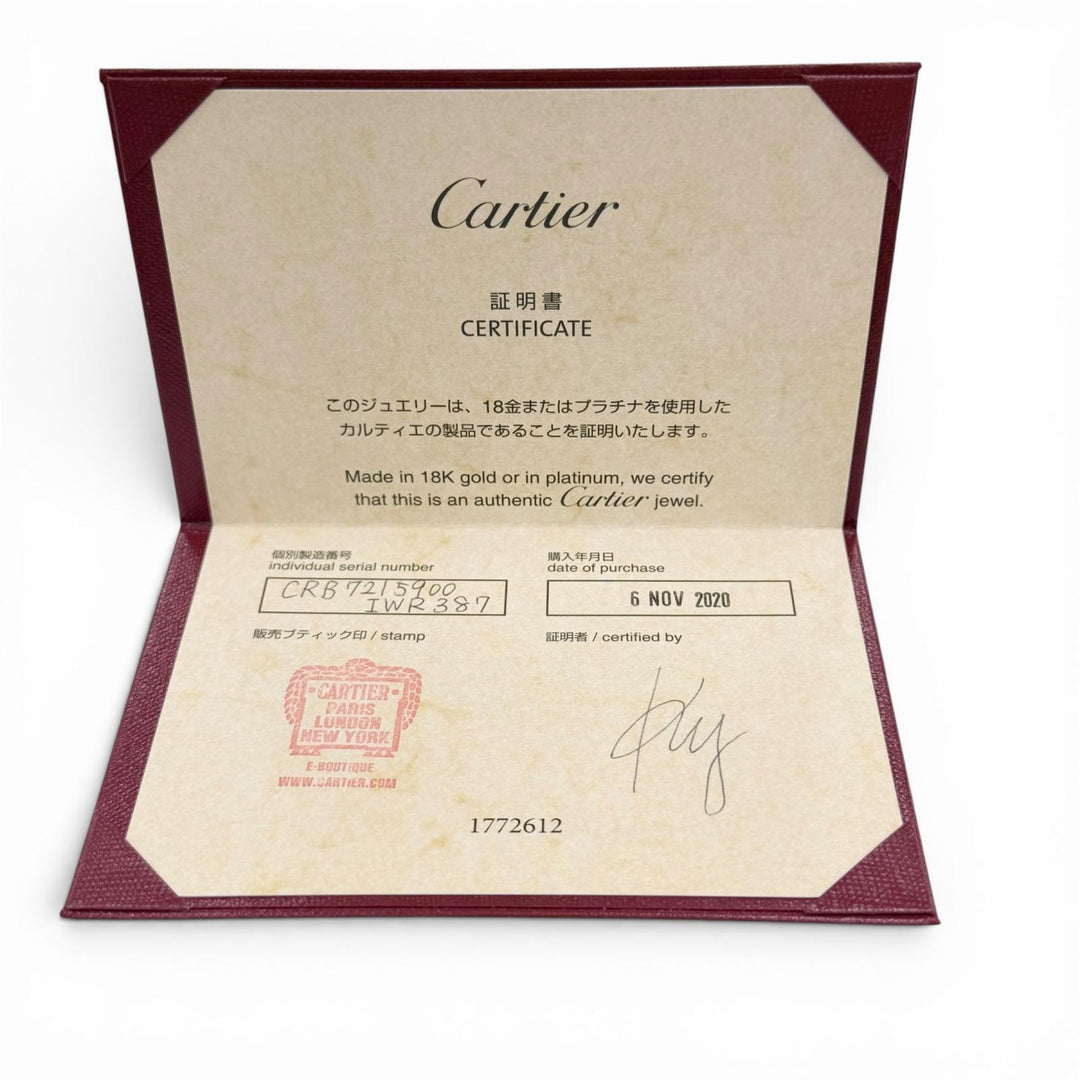 Great Cartier Necklace Damour Small SM White gold 750 Women B7215900