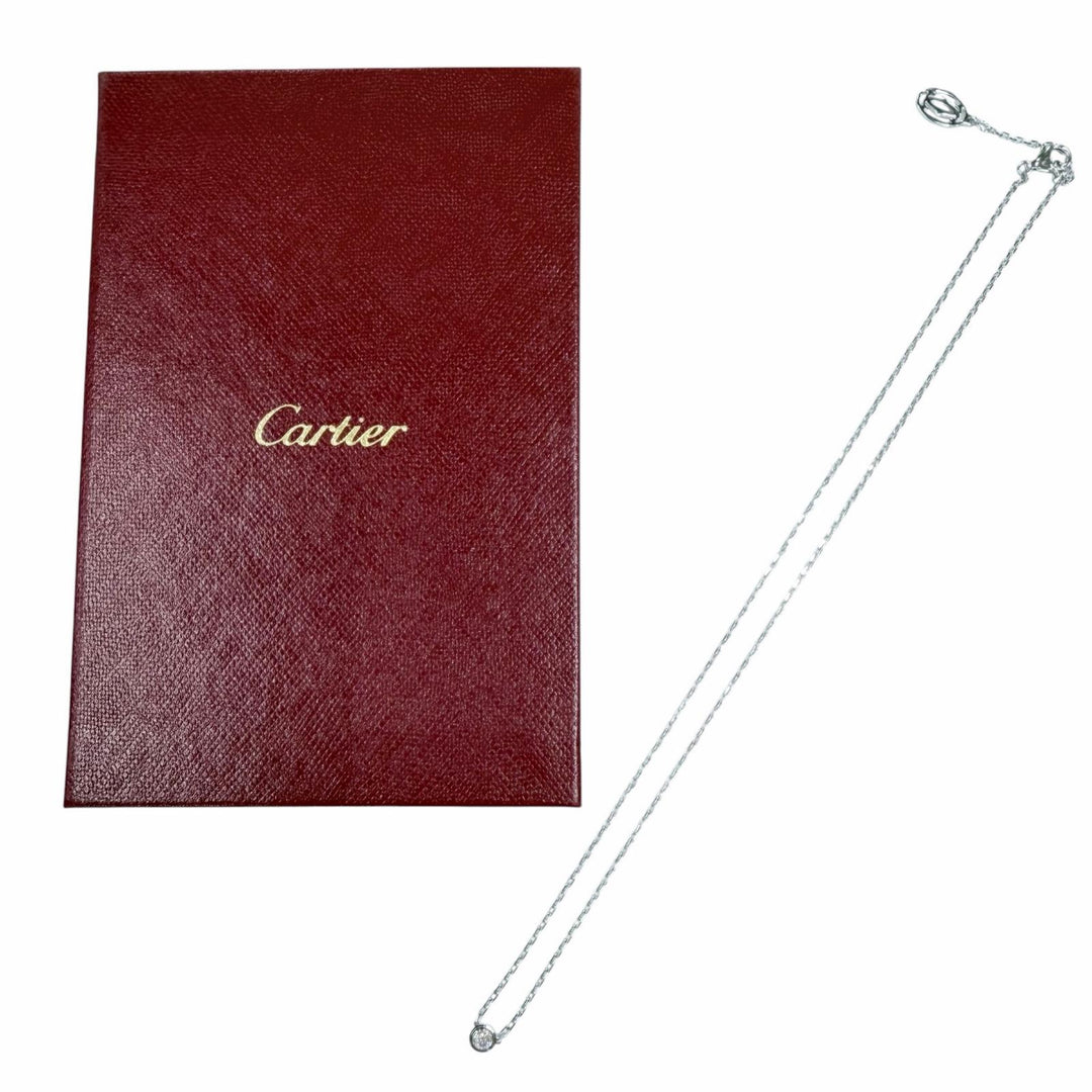 Great Cartier Necklace Damour Small SM White gold 750 Women B7215900
