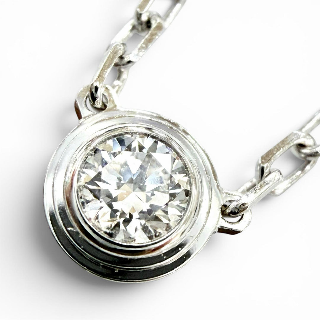 Great Cartier Necklace Damour Small SM White gold 750 Women B7215900