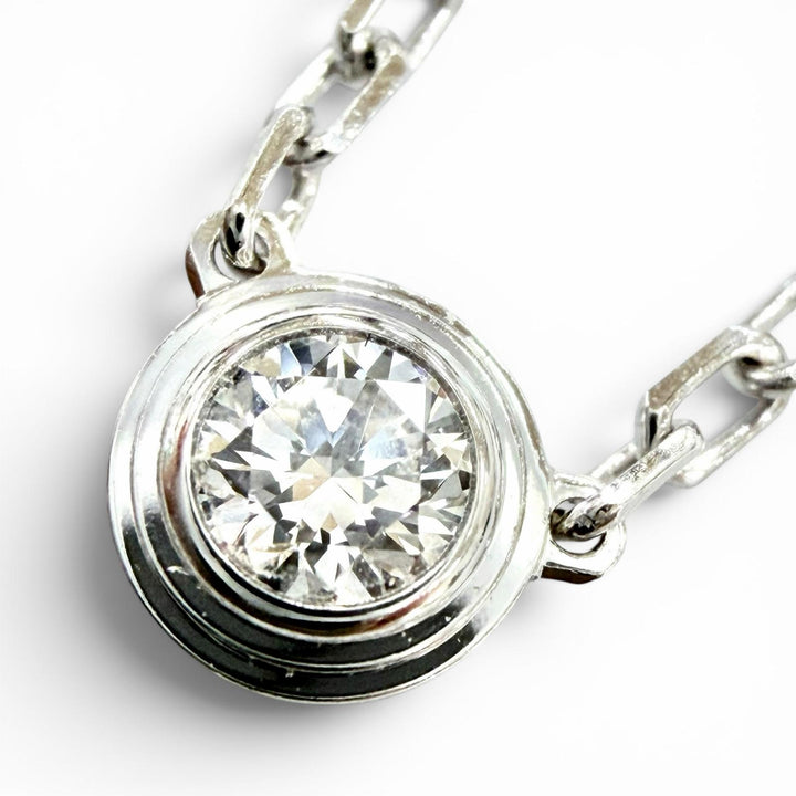 Great Cartier Necklace Damour Small SM White gold 750 Women B7215900