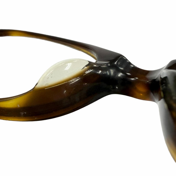 Good BVLGARI Glasses Square Brown demi 18K mens