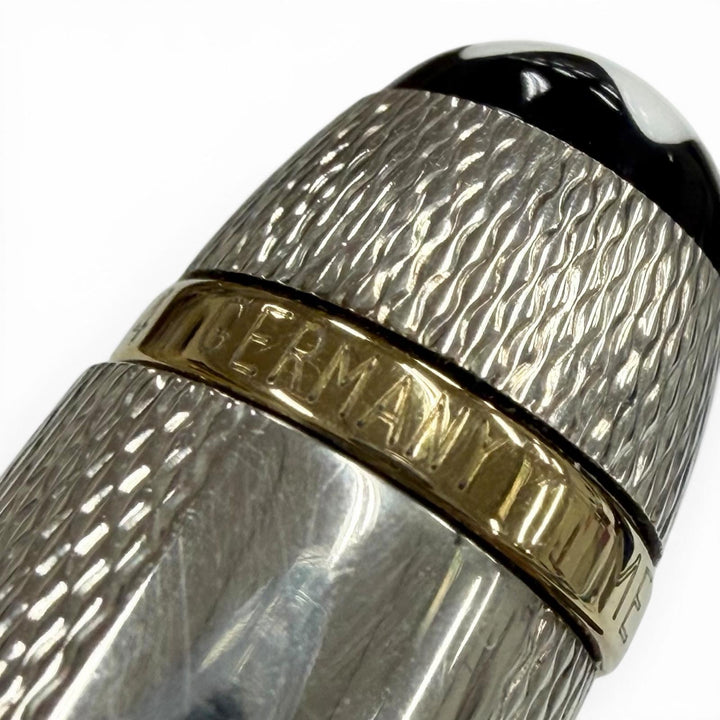 Excellent MONTBLANC fountain pen Meisterstück 1446 Solitaire Silver 18K mens