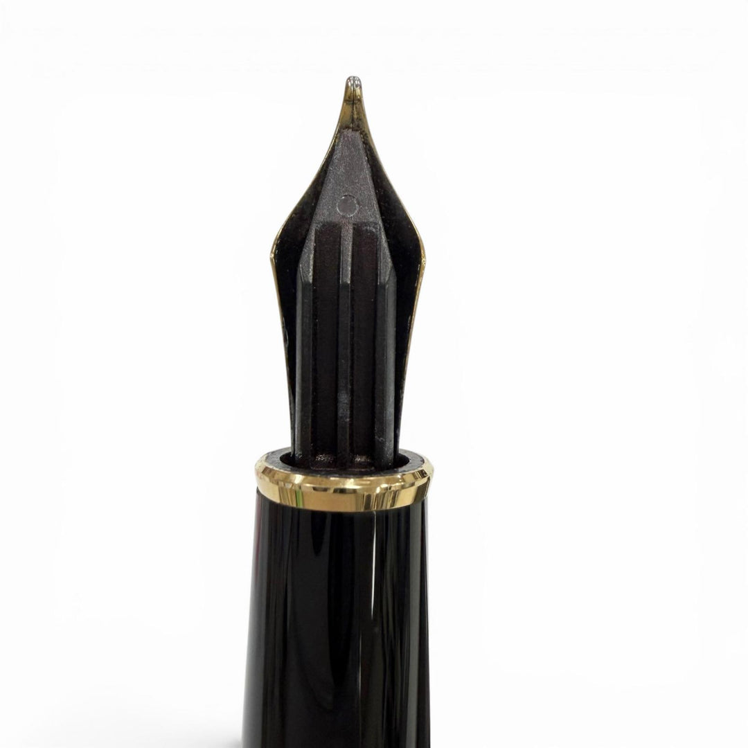 Excellent MONTBLANC fountain pen Meisterstück 1446 Solitaire Silver 18K mens