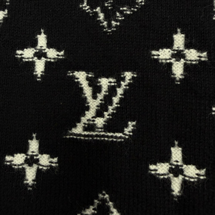 Great LOUIS VUITTON sweater monogram gradient black cotton mens M HKN44W