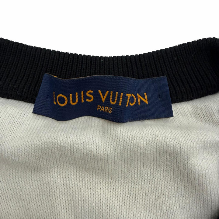 Great LOUIS VUITTON sweater monogram gradient black cotton mens M HKN44W