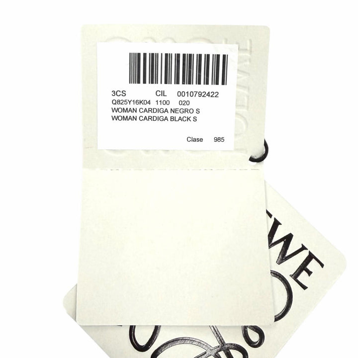 Pristine LOEWE cardigan anagram embroidery V-neck knit wool S Q825Y16K04