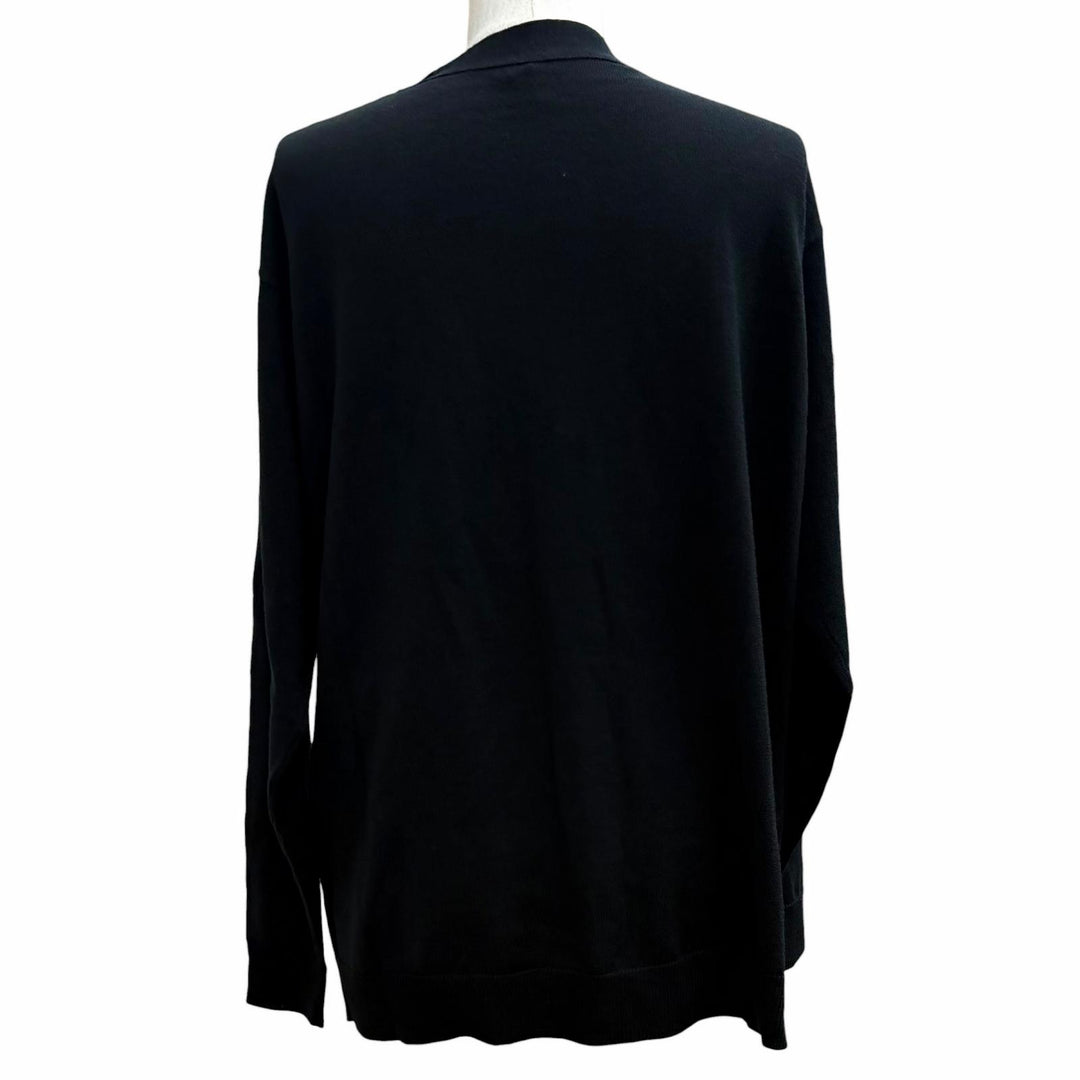 Pristine LOEWE cardigan anagram embroidery V-neck knit wool S Q825Y16K04