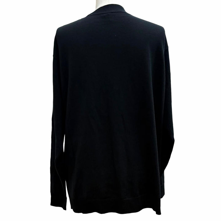 Pristine LOEWE cardigan anagram embroidery V-neck knit wool S Q825Y16K04